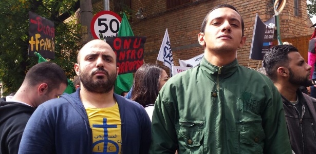 Washington Castilho (à esq.) e Felipe Braga disseram ser contra um discurso "bancado por uma elite cultural" - Janaina Garcia/UOL