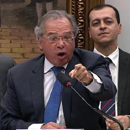 Paulo Guedes durante depoimento na Câmara - Reprodução/TV Câmara
