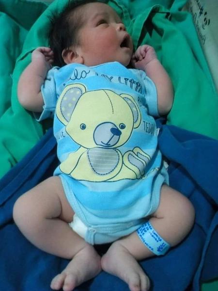 Bebê Luiz Carlos nasceu na tarde de segunda-feira (22) na Santa Casa de Misericórdia, em Belém, e desapareceu do hospital horas depois - Arquivo pessoal