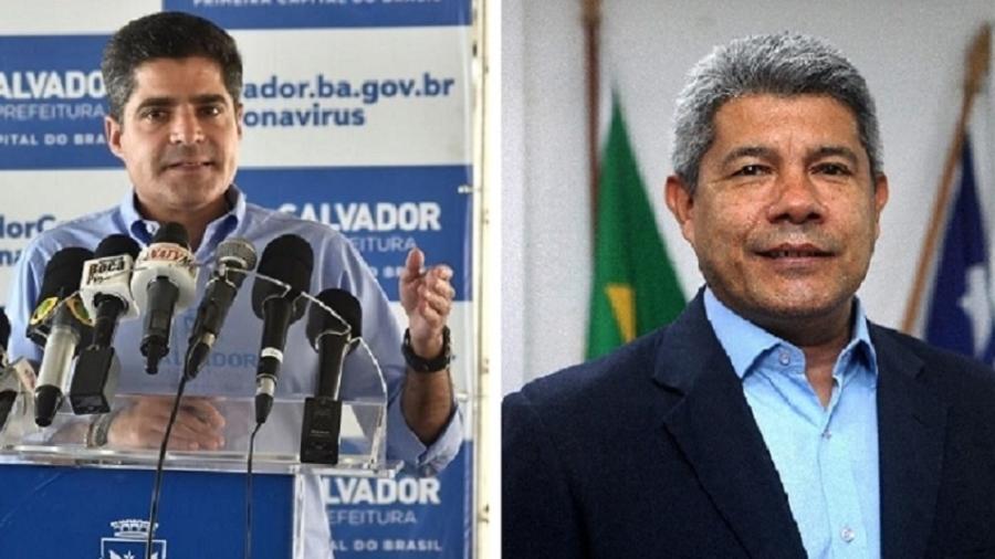 ACM Neto e Jerônimo Rodrigues lideram corrida ao governo da Bahia - Max Haack/Secretaria de Comunicação da Prefeitura de Salvador e Mateus Pereira/GOVBA