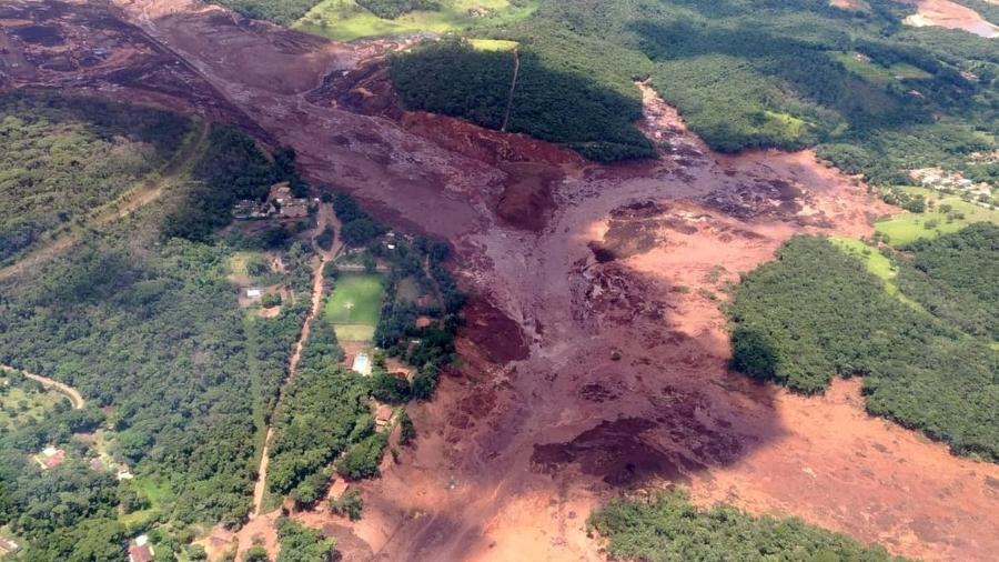 Rompimento de barragem da Vale, em Brumadinho (MG), há quatro anos, deixou 270 mortos - Arquivo - Divulgação/Corpo de Bombeiros