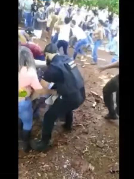 Frequentadores de cavalgada se envolvem em briga generalizada no interior de Goiás - Reprodução/ Facebook