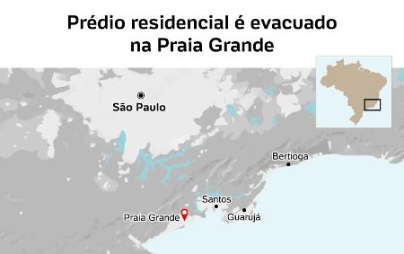 mapa Praia Grande