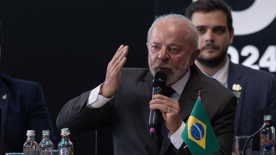 O presidente Lula participa da Plenária dos Prefeitos do Urban 20, no Armazém Utopia, na região portuária do Rio