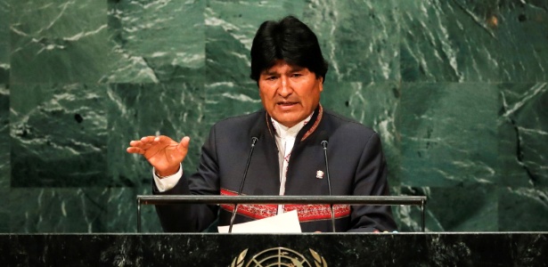 O presidente da Bolívia, Evo Morales, discursa na Assembleia-Geral da ONU, em Nova York - Eduardo Munoz/Reuters