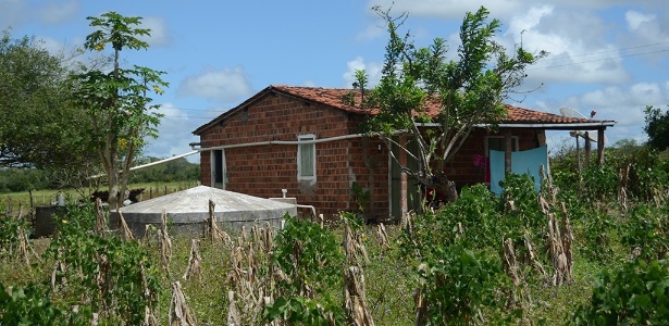 Casas na zona rural de Igaci (AL) contempladas com cisterna do governo federal - Beto Macário/UOL