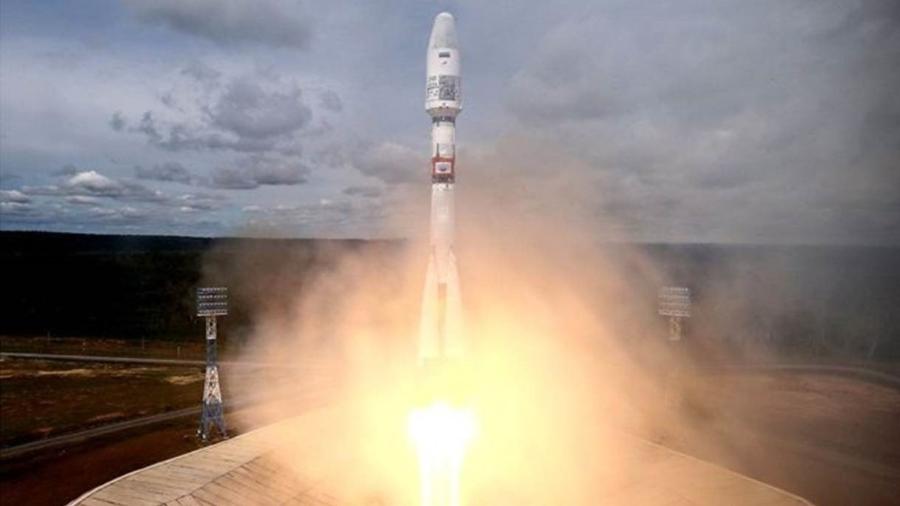 Um lançamento de foguete no cosmódromo de Vostochny, em julho deste ano; primeiro lançamento ocorreu em 2016 - GETTY IMAGES