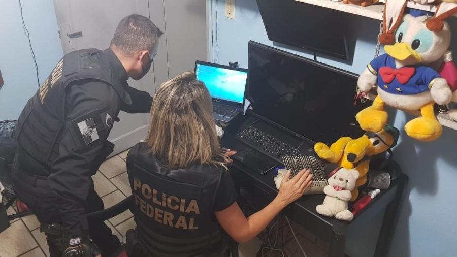 Polícia Federal deflagra a Operação Caçadores da Web, contra o abuso sexual infantil no Rio de Janeiro - Divulgação/Polícia Federal
