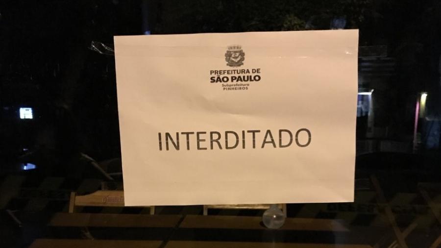 Bar interditado em São Paulo por descumpri protocolos sanitários - Felipe Pereira