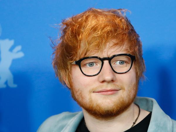 Cantor e compositor Ed Sheeran no Festival de Cinema de Berlim