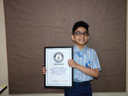 Indiano de 6 anos entra para o Guiness como programador mais jovem