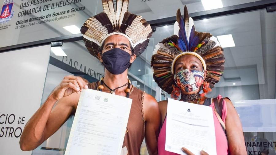 Xawã e Taynã Tupinambá recebem o registro civil com seus nomes indígenas - Divulgação