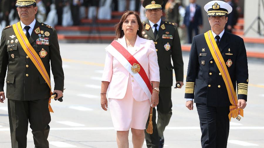 Dina Boluarte, presidente do Peru - Peru"s Presidency/Handout via REUTERS