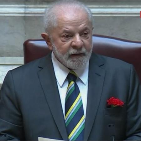 Lula discursa no Parlamento português - Reprodução