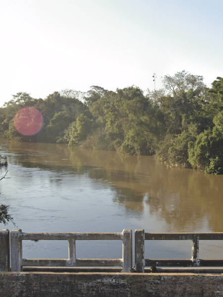 Rio dos Sinos, em São Leopoldo (RS), onde foi encontrado a mala com o corpo esquartejado