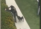 Vídeo mostra agente do ICE apontar arma para pedestre em Los Angeles