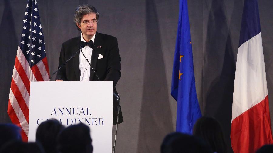 4.jun.2019 - François Delattre, embaixador da França nas Nações Unidas, é homenageado no jantar de gala da fundação Franco-Americana - François Delattre é o embaixador da França nas Nações Unidas.