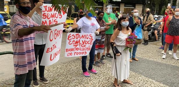Recebeu apoio | Médica agredida pede justiça em protesto no Rio: 'Foi inaceitável'