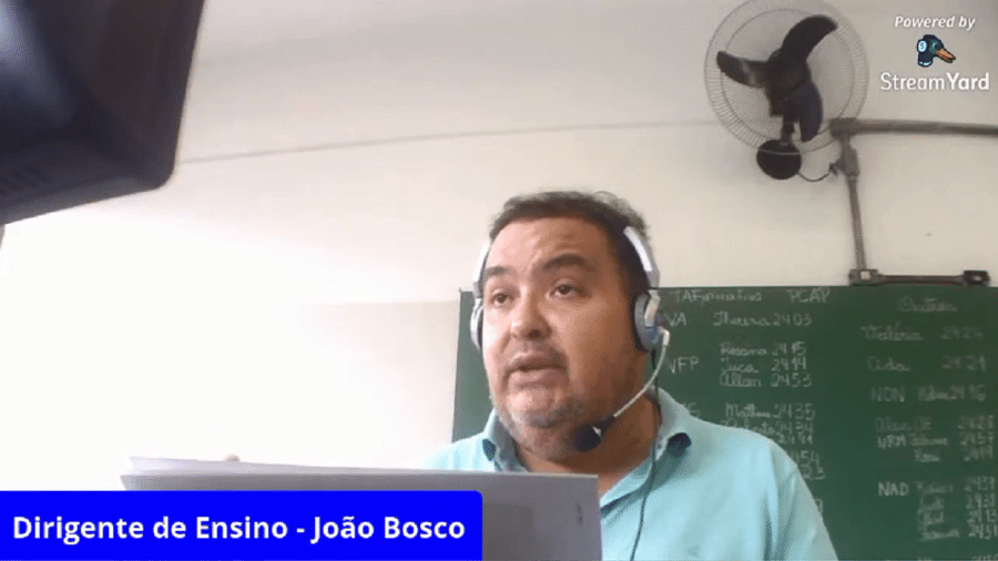 O&nbsp;diretor regional de ensino da secretaria de Educação de São Paulo, João Bosco Arantes Braga Guimarães - Reprodução