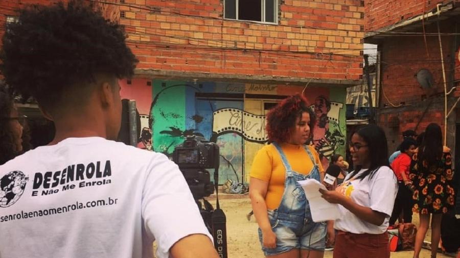 Equipe do "Desenrola e Não me Enrola" produz reportagem na periferia de São Paulo - Evelyn Vilhena