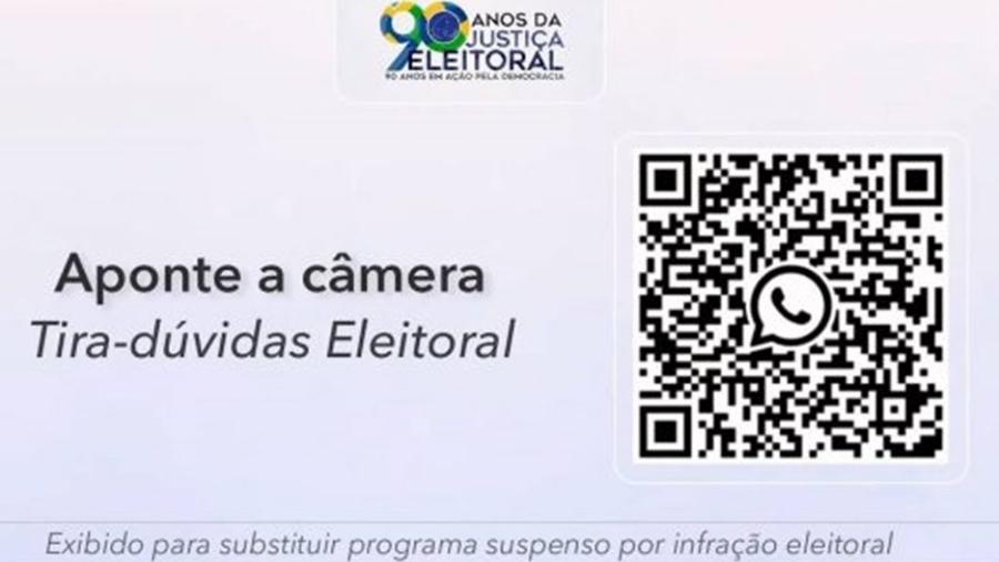 Propaganda de Bolsonaro na TV é interrompida por infringir regras eleitorais - Reprodução