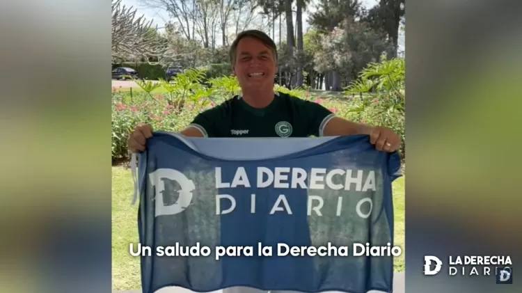 Presidente Jair Bolsonaro (PL) apoia canal "La Derecha Diario" em vídeo no YouTube - Reprodução/YouTube - Reprodução/YouTube