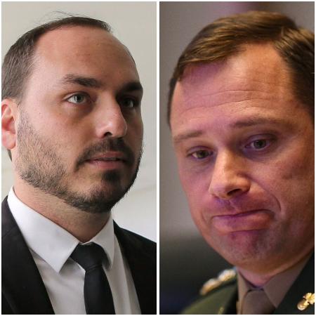 Carlos Bolsonaro e Mauro Cid Carlos Bolsonaro e Mauro Cid