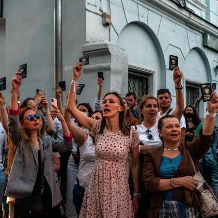 Protestos eclodem em Belarus - Dimitar Dilkoff/AFP