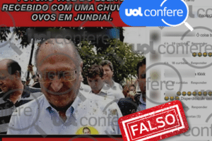 Post falso associa Alckmin e Lula para dizer que ex-tucano foi hostilizado (Foto: Arte/UOL sobre Reprodução/Instagram Capitão Assumção)