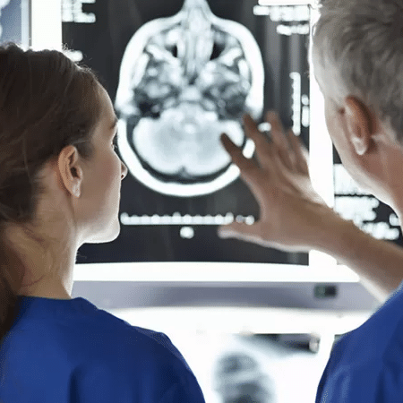 Imagem ilustrativa de médicos analisando exames - Getty Images