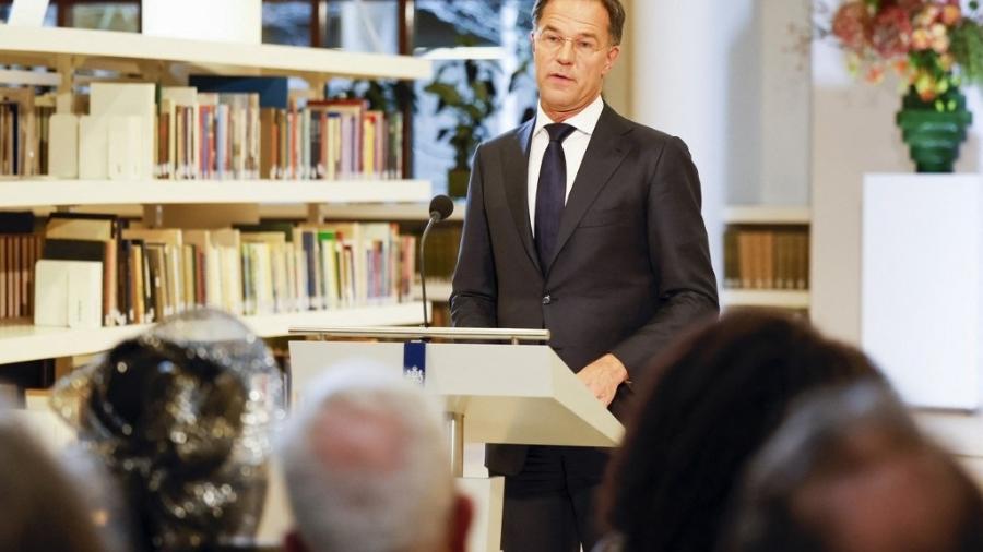 Premiê da Holanda Mark Rutte pediu desculpas pelo envolvimento do país na escravidão no passado - 19.dez.2022 - Robin van Lonkhuijsen/ANP/AFP