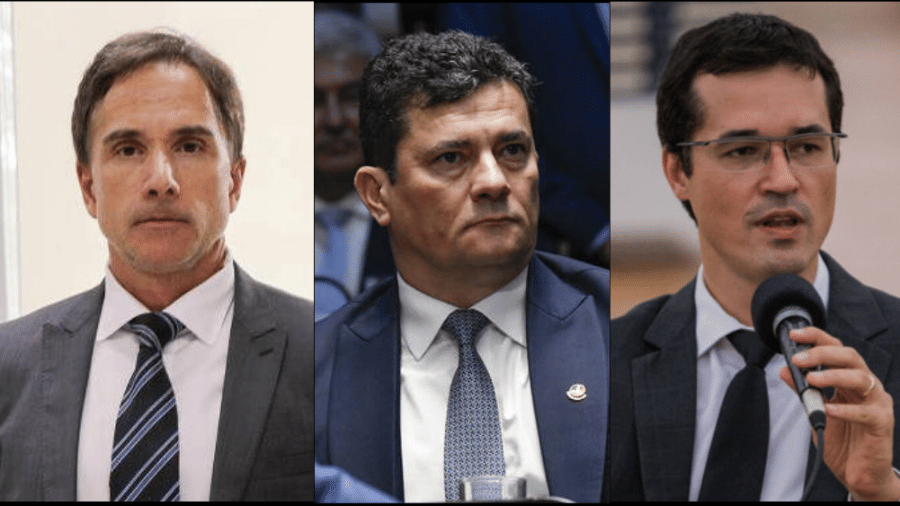 Eduardo Appio, Sergio Moro e Deltan Dallagnol - Divulgação