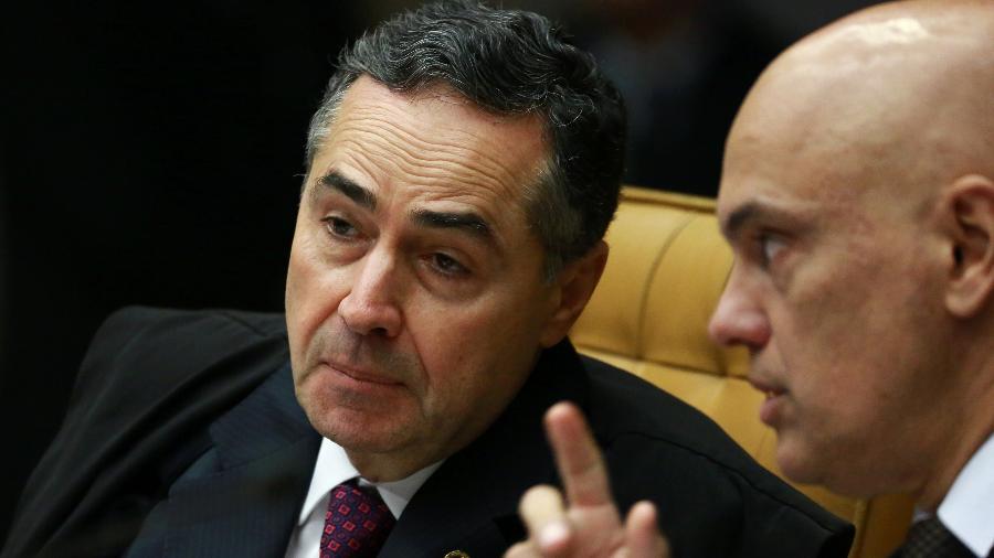 Bolsonaro parou de atacar o STF como um todo e passou a apontar os ministros Luis Roberto Barroso e Alexandre de Moraes, do Supremo Tribunal Federal (STF), como seu alvo prioritário - Fátima Meira/Estadão Conteúdo