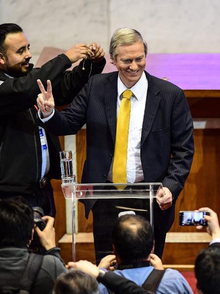 28.set.2017 - O então candidato independente à Presidência do Chile José Antonio Kast  - Martin Bernetti/AFP