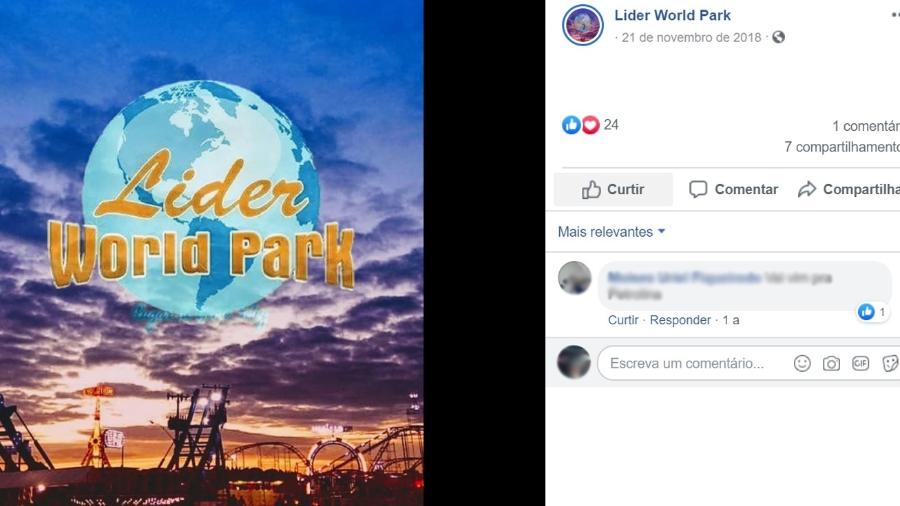 Funcionário terceirizado do Lider World Parque é acusado de estuprar uma jovem no estacionamento do local - Reprodução/Facebook