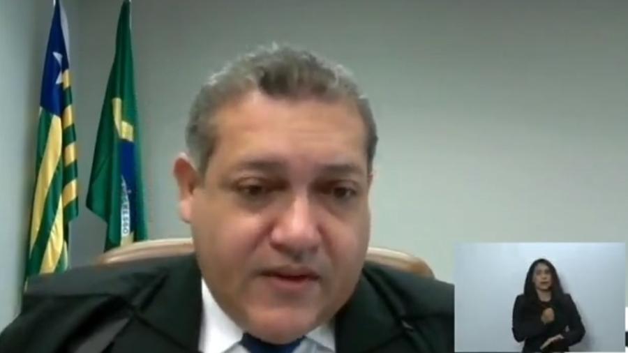 Ministro Kassio Nunes Marques durante julgamento do STF sobre direito ao esquecimento - Reprodução