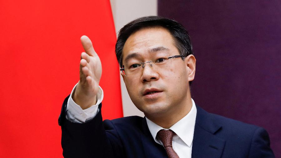 Gao Feng, porta-voz do Ministério do Comércio da China - REUTERS/Tingshu Wang