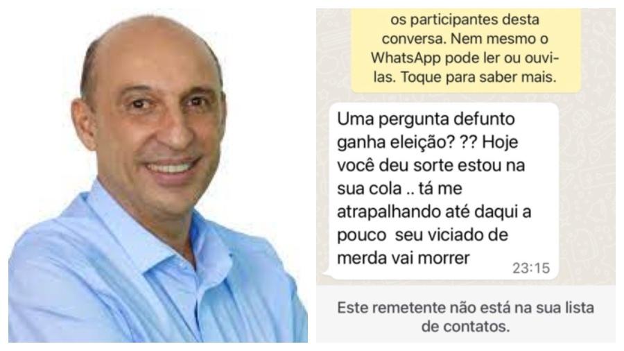 Marcelo Sessim registrou boletim de ocorrência após receber ameaças no WhatsApp - Reprodução