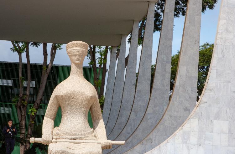 Estátua da Justiça do STF, em Brasília