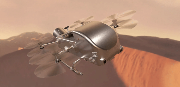 Como Nasa quer pousar nave do tamanho de um carro na maior lua de Saturno