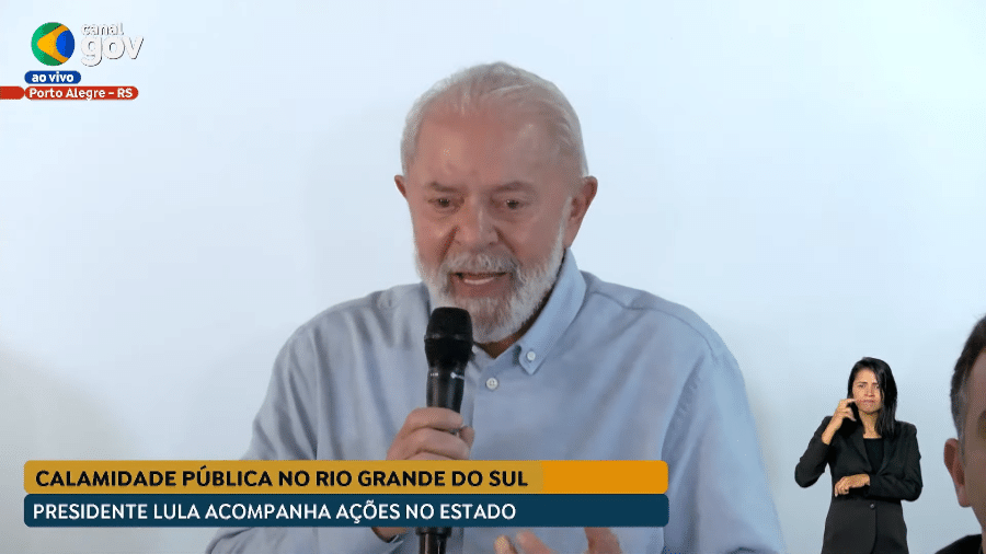 Lula discursa em reunião para acompanhar ações no Rio Grande do Sul - Reprodução/Youtube/canalgov