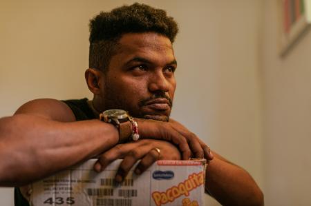 Renato Izidio, 35, é natural da Bahia, está há oito anos em São Paulo e há dois em situação de rua