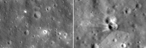 Nasa revela imagens de cratera deixada por foguete da SpaceX na Lua (Foto: Reprodução/Nasa)