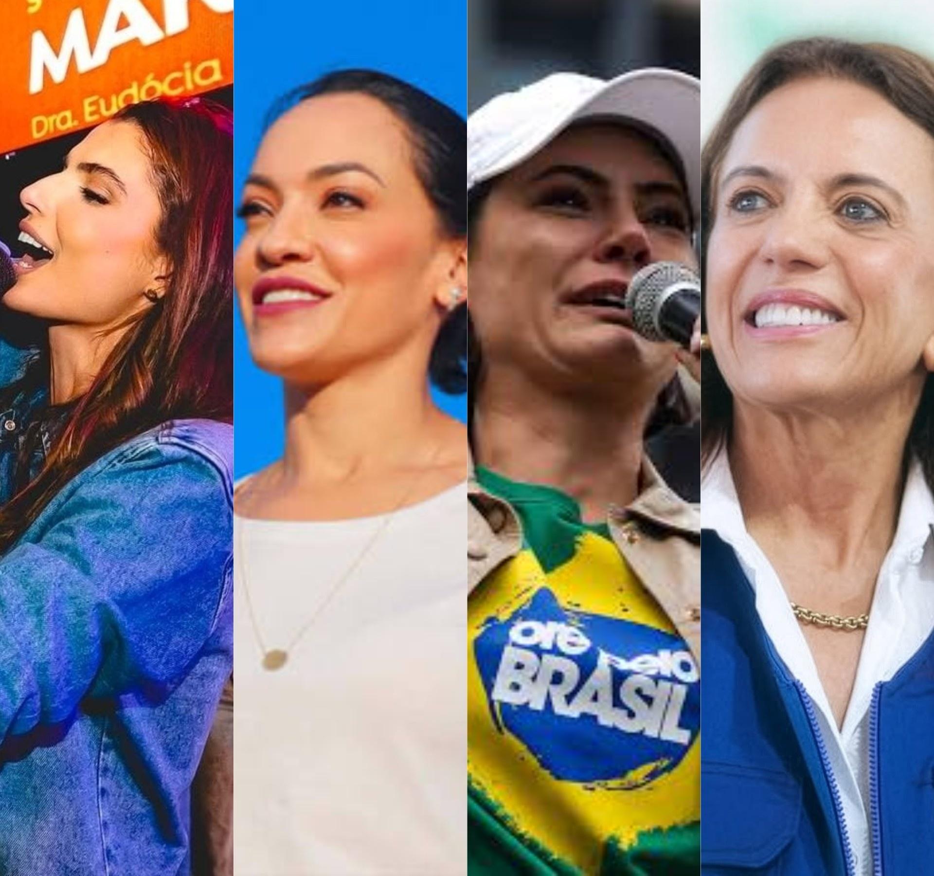 Marina JHC, Rayssa Furlan, Michelle Bolsonaro e Gracinha Caiado conquistaram vagas no Senado - undefined