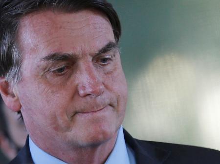 Presidente Bolsonaro após reunião no Ministério da Defesa - ADRIANO MACHADO
