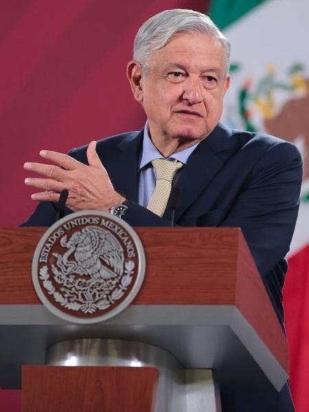 O presidente do México, Andrés Manuel López Obrador (AMLO), falou sobre a vacina russa durante coletiva de imprensa - Hector Vivas/Getty Images