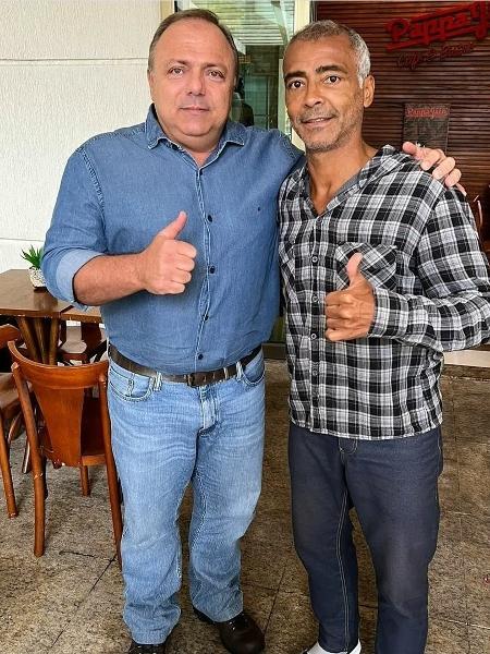 Eduardo Pazuello e Romário - Instagram de Romário