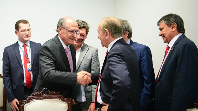 Alckmin e Castro em reunião sobre o Orçamento, em Brasília - Pedro França/Agência Senado - Pedro França/Agência Senado
