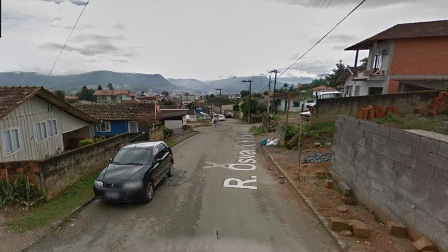 Crime aconteceu na pequena cidade de Rio do Sul, a 243 km de Florianópolis - Reprodução/Google Street View