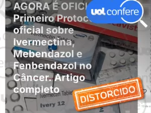 Post engana ao dizer que há protocolo com antiparasitários contra o câncer